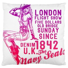 London Flight Large Cushion Case (two Sided)  by Contest1741083