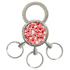  Pretty Hearts  3-ring Key Chain by Colorfulart23