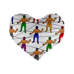 Lucha Libre 16  Premium Heart Shape Cushion 