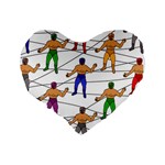 Lucha Libre 16  Premium Heart Shape Cushion  Back