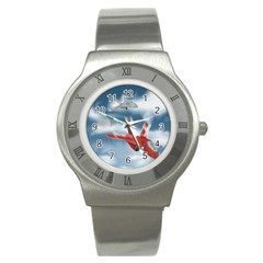 America Jet Fighter Air Force Stainless Steel Watch (slim)