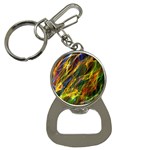 Colourful Flames  Bottle Opener Key Chain Front