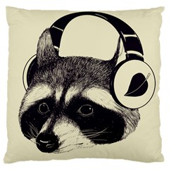Raccoon Large Cushion Case (single Sided)  by Contest1879409