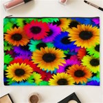 Colorful Sunflowers Cosmetic Bag (XXXL) Front