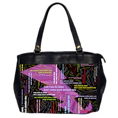 Pain Pain Go Away Oversize Office Handbag (two Sides) by FunWithFibro