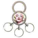 Marilyn 3-Ring Key Chain Front