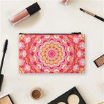 Yellow Pink Romance Cosmetic Bag (Small) Back