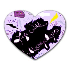 Life With Fibromyalgia Mouse Pad (heart)