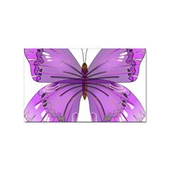 Purple Awareness Butterfly Sticker 10 Pack (rectangle) by FunWithFibro