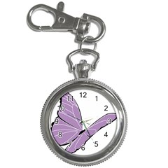 Purple Awareness Butterfly 2 Key Chain Watch by FunWithFibro