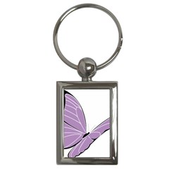 Purple Awareness Butterfly 2 Key Chain (rectangle) by FunWithFibro