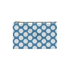 Blue Polkadot Cosmetic Bag (small)