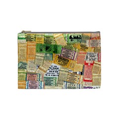Retro Concert Tickets Cosmetic Bag (medium)