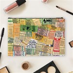 Retro Concert Tickets Cosmetic Bag (Large) Back