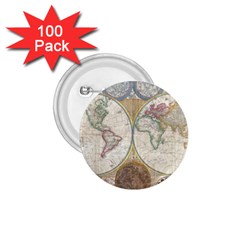 1794 World Map 1 75  Button (100 Pack)