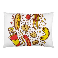 Food Frenzy Pillow Case (two Sides) by failuretalentstuff