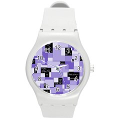 Purple Pain Modular Plastic Sport Watch (medium) by FunWithFibro