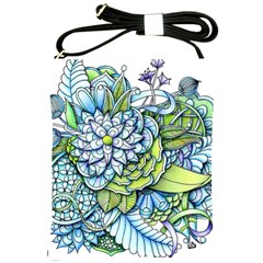 Peaceful Flower Garden Shoulder Sling Bag by Zandiepants