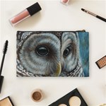 Barred Owl Cosmetic Bag (Medium) Back