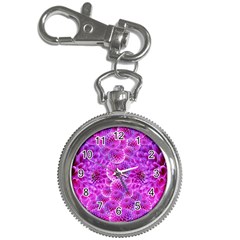 Purple Dahlias Key Chain Watch by FunWithFibro