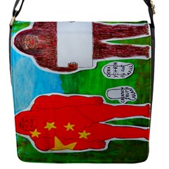 2 Yeh Ren,text & Flag In Forest  Removable Flap Cover (small) by creationtruth