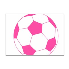 Soccer Ball Pink A4 Sticker 10 Pack by Designsbyalex