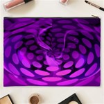 Abstract In Purple Cosmetic Bag (XXXL) Back