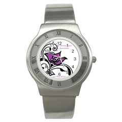 2015 Awareness Day Stainless Steel Watch (slim) by FunWithFibro