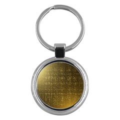 Gold Key Chain (round) by Colorfulart23