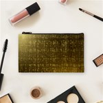 Gold Cosmetic Bag (Small) Front