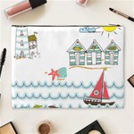 Summer Holiday Cosmetic Bag (XL) Back