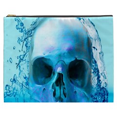 Skull In Water Cosmetic Bag (xxxl) by icarusismartdesigns