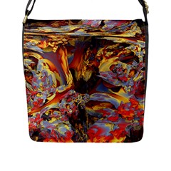 Abstract 4 Flap Closure Messenger Bag (large) by icarusismartdesigns