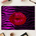Sassy Lips Cheetah Cosmetic Bag (XXXL) Front