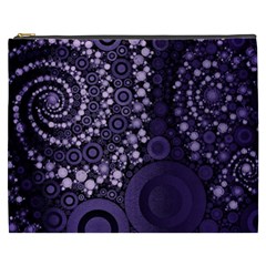 Deep Purple Swirls Cosmetic Bag (xxxl)