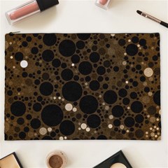Brown Cream Abstract  Cosmetic Bag (xxl)