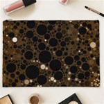 Brown Cream Abstract  Cosmetic Bag (XXL) Front