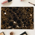 Brown Cream Abstract  Cosmetic Bag (XXL) Back