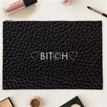 Black Bit?h Cosmetic Bag (XXL) Front