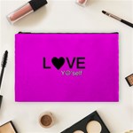 Love Yo self  Cosmetic Bag (Large) Front