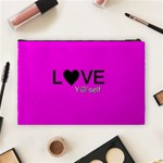 Love Yo self  Cosmetic Bag (Large) Back