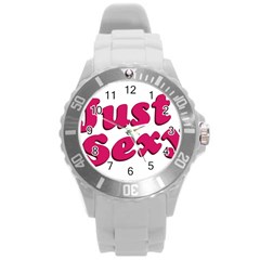 Just Sexy Typographic Quote002 Plastic Sport Watch (large)