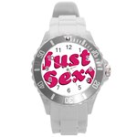 Just Sexy Typographic Quote002 Plastic Sport Watch (Large) Front