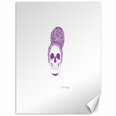 Purple Skull Bun Up Canvas 36  X 48  (unframed) by vividaudacity
