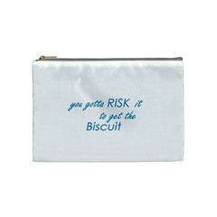 Risk It Cosmetic Bag (medium) by flaminggoats
