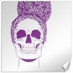 Purple Skull Bun Up Canvas 16  x 16  (Unframed) 15.2 x15.41  Canvas - 1