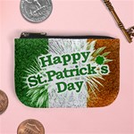 Happy St. Patricks Day Grunge Style Design Coin Change Purse Front