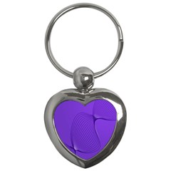 Twisted Purple Pain Signals Key Chain (heart) by FunWithFibro