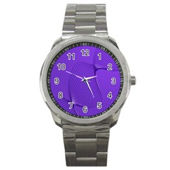 Twisted Purple Pain Signals Sport Metal Watch by FunWithFibro