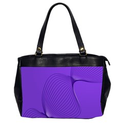 Twisted Purple Pain Signals Oversize Office Handbag (two Sides) by FunWithFibro